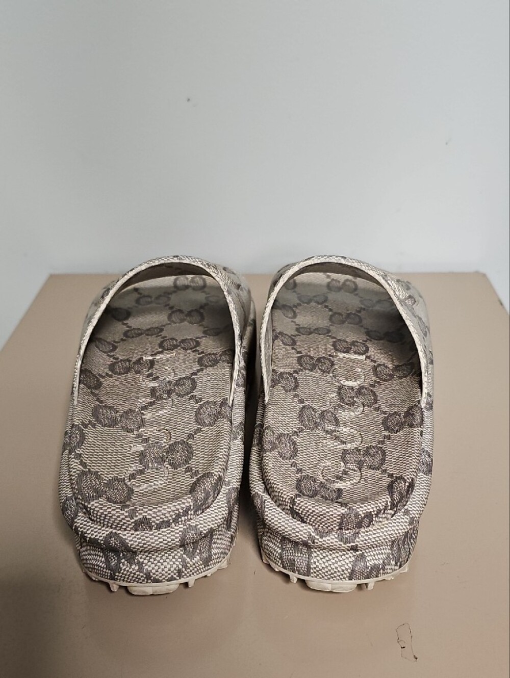 Gucci GG Monogram Platform Slide Sandals Size 38/7.5-8 - Picture 5 of 16